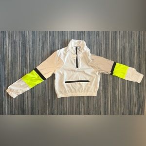 Revamped Size S Neon Reflective Cropped Windbreaker